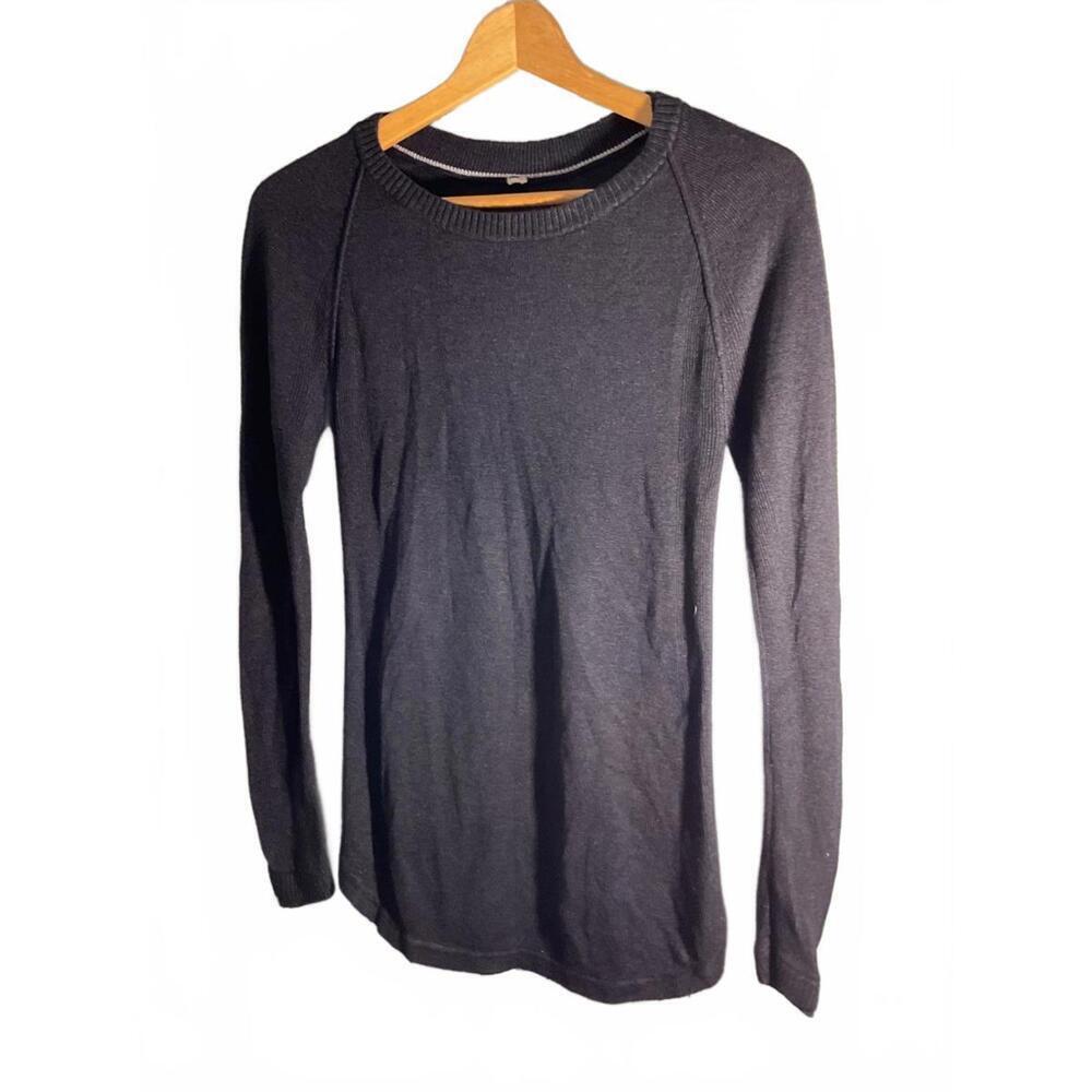 Lululemon Sunshine Coast Be Bold Cashmere Blend Black Sweater S/M
